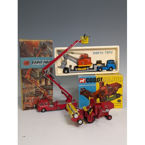 336 - Corgi Toys Major Gift Set number 27, Machinery carrier with Bedford tractor unit and Priestman Cub s... 