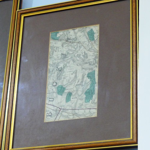 82 - A collection of framed and glazed Antique Maps, including Merian (Matthaus), Magnae Britanniae et Hi... 