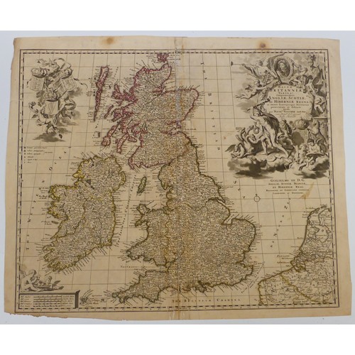 71 - The United Kingdom; a quantity of 17th and 18thC engraved Maps, including Seutter (G.M); TABULA NOVI... 