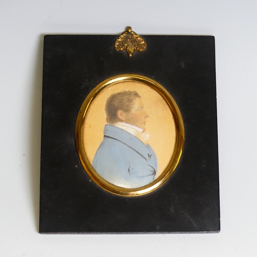 391 - A 19th century portrait miniature of a gentleman, possibly Arthur Wellesley, 1st Duke of Wellington,... 