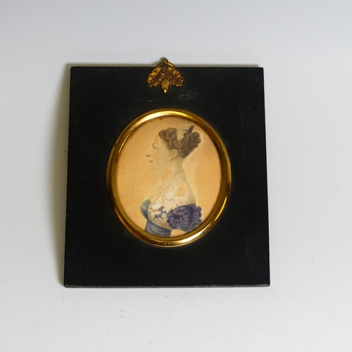 391 - A 19th century portrait miniature of a gentleman, possibly Arthur Wellesley, 1st Duke of Wellington,... 