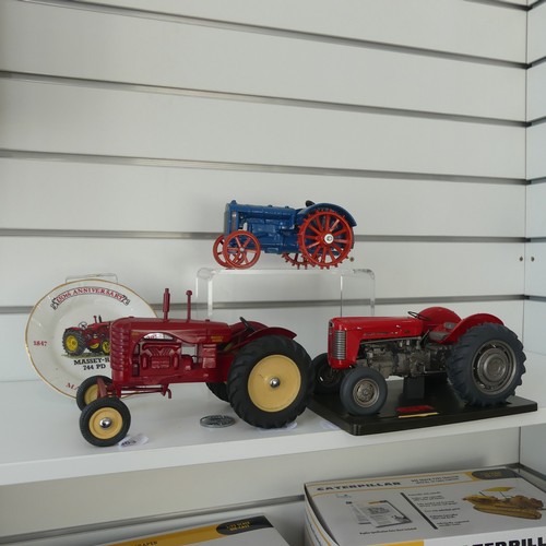 303 - Tractoys 1/16 Farm Issue Massey Ferguson 65 MKI Tractor, limited edition no.269, together with a Bil... 