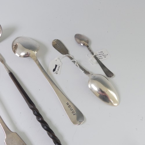 12 - A quantity of Newcastle silver Flatware, including two table spoons by John Walton, one Old English ... 