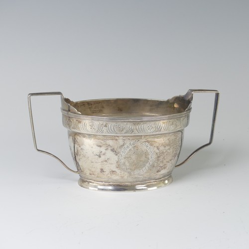 6 - A George III silver Sugar Bowl, by Christian Ker Reid, hallmarked Newcastle, no date latter, c.1810,... 