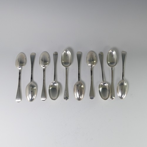 27 - A set of ten Victorian silver Table Spoons, by Francis Higgins II, hallmarked London 1895, monogramm... 