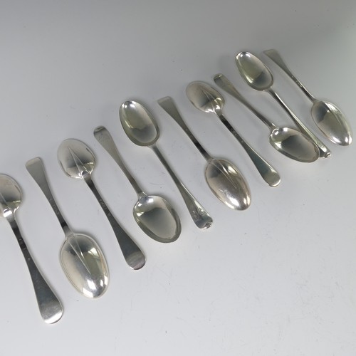 27 - A set of ten Victorian silver Table Spoons, by Francis Higgins II, hallmarked London 1895, monogramm... 