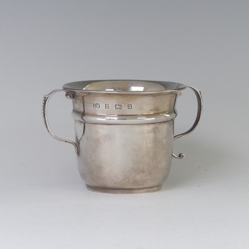 25 - A late Victorian silver Porringer, by John Edward Wilmot, hallmarked Birmingham 1900, of plain circu... 