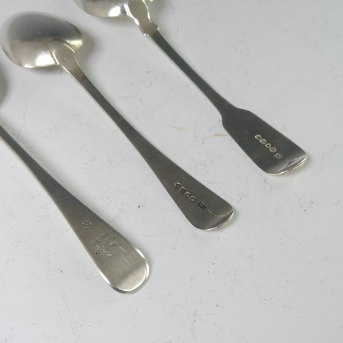 50 - A pair of William IV silver Tablespoons, by Lewis Samuel, hallmarked London, 1834, Old English patte... 