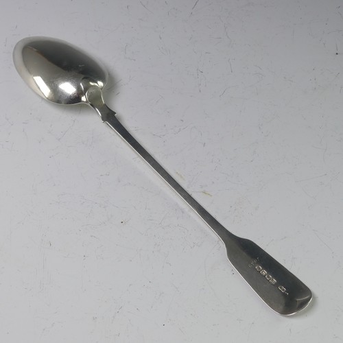 49 - A Victorian silver Basting Spoon, by Elizabeth Eaton, hallmarked London 1852, fiddle pattern, the ha... 