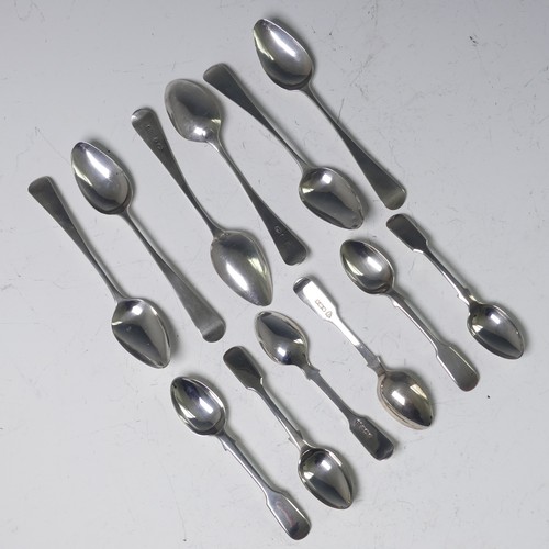 58 - A set of six Edwardian silver Coffee Spoons, by J & J Maxfield Ltd., hallmarked Sheffield, 1908,... 