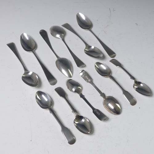 58 - A set of six Edwardian silver Coffee Spoons, by J & J Maxfield Ltd., hallmarked Sheffield, 1908,... 