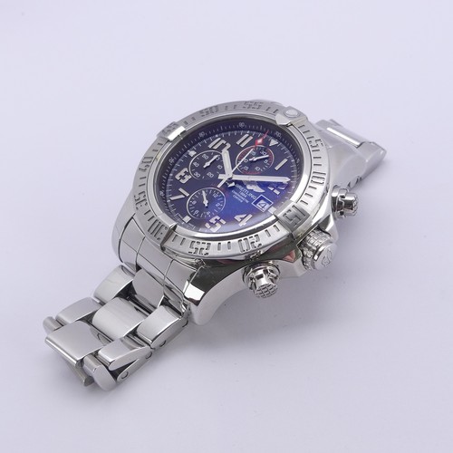 71 - A Breitling Super Avenger II Chronograph stainless steel gentleman's bracelet Wristwatch, ref. A1337... 