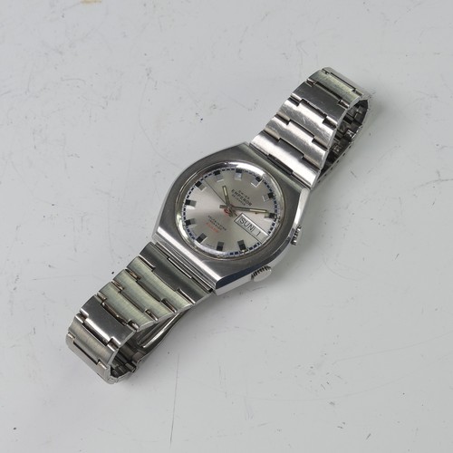 75 - A Swiss Emperor Self-Winding Alarm stainless steel gentleman's bracelet Wristwatch, ref. 2761W, circ... 