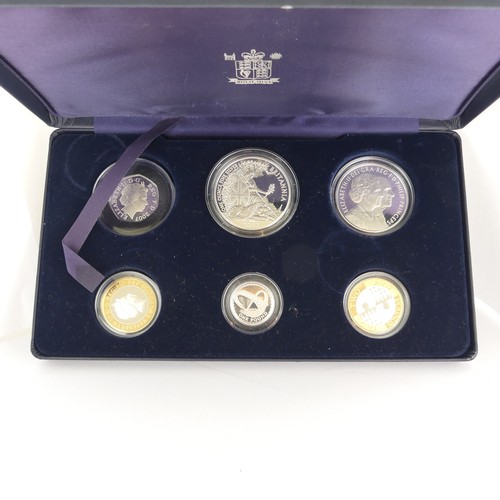 291 - The Royal Mint 2007 'United Kingdom family silver collection', six proof silver coin set in presenta... 