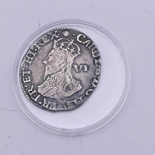 293 - Charles I (1625-1649); A Halfcrown, Shilling and Sixpence, condition as shown in images (3)... 