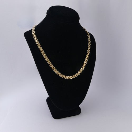 191 - A 9ct yellow gold Necklace, 38cm long, 15.3g.