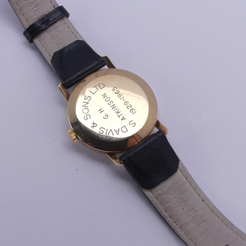 87 - A vintage 9ct gold Cyma Wristwatch, the silvered dial with gilt baton markers, subsidiary sweeping s... 