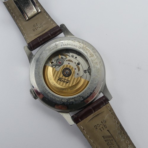 95 - A Tissot Visodate stainless steel automatic Wristwatch, ref. T019430B, on original branded brown lea... 