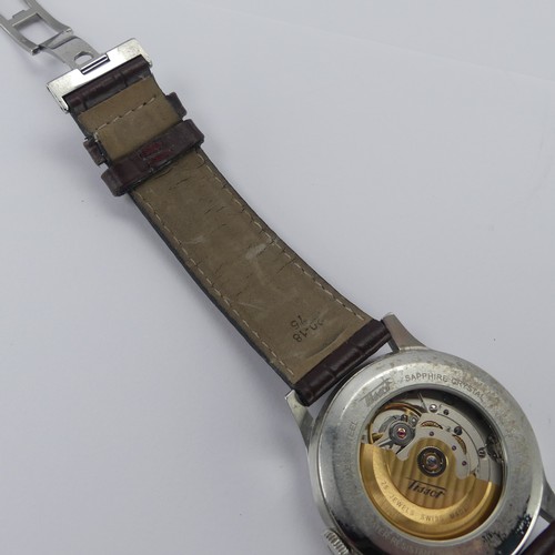 95 - A Tissot Visodate stainless steel automatic Wristwatch, ref. T019430B, on original branded brown lea... 