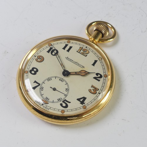 102 - A WWII period Jaeger-LeCoultre British Military Pocket Watch, the signed dial with luminous Arabic n... 