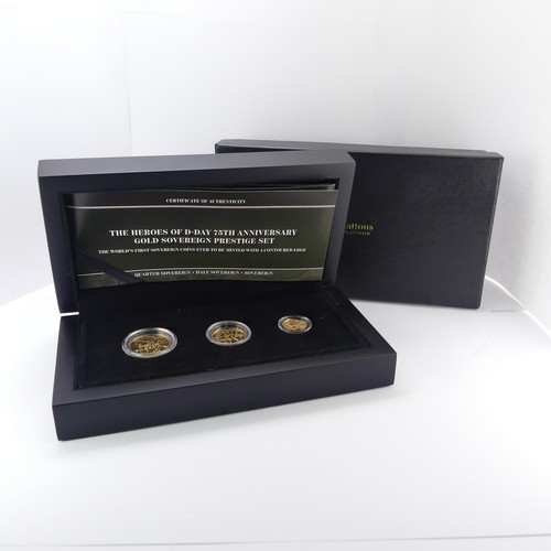 309 - A Hattons of London 'Heroes of D-Day 75th Anniversary gold Sovereign Prestige Set', comprising Sover... 