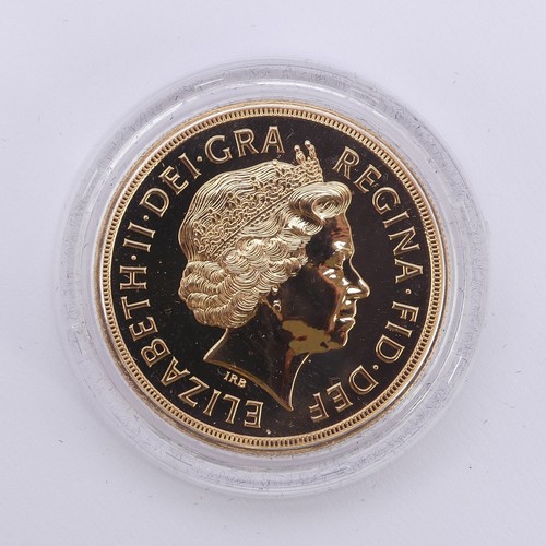 315 - An Elizabeth II gold £5, dated 2008, in Royal Mint presentation case with 'brilliant uncircula... 