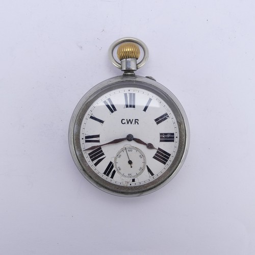 112 - Railwayana; An early 20thC Great Western Railway 'GWR' pre-grouping nickel cased Pocket Watch, the s... 