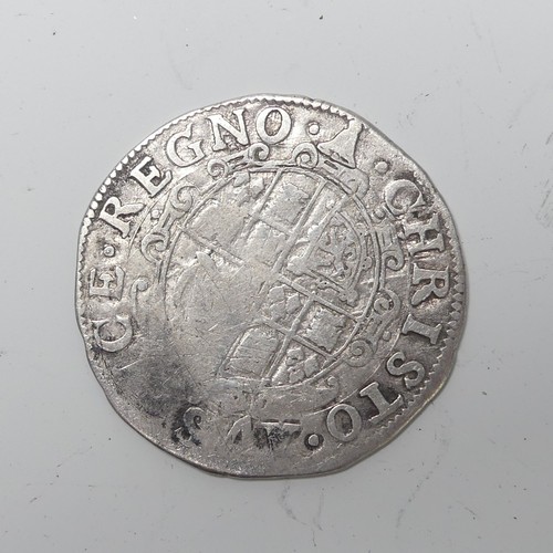 305 - Charles I (1625-1649); A tower mint Shilling, bell mint mark, together with a Half crown and a quant... 