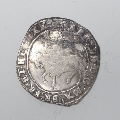 305 - Charles I (1625-1649); A tower mint Shilling, bell mint mark, together with a Half crown and a quant... 