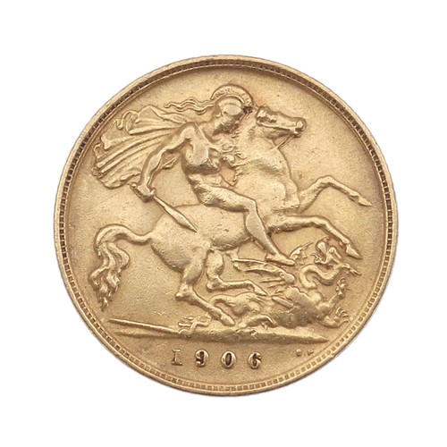 317A - An Edward VII gold Half Sovereign, dated 1906. 