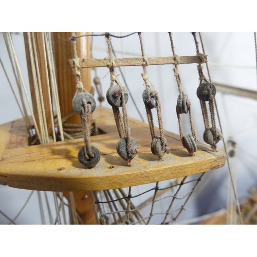 560 - A very large model of the Danish Warship Jylland, both a screw propelled steam frigate and sail ship... 