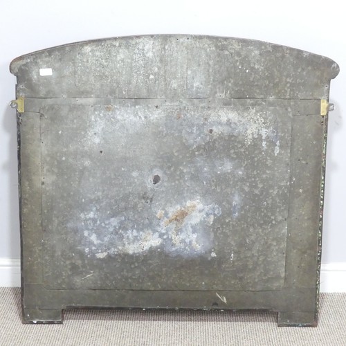 516 - In the manner of Liberty & Co a large Arts and Crafts copper framed overmantel Mirror, possibly ... 