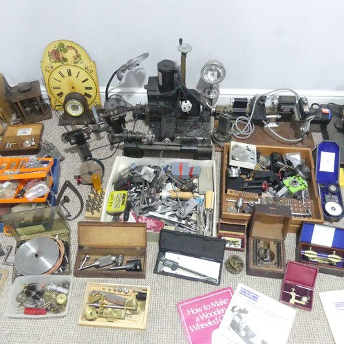 663 - A very large extensive collection of watch makers Tools, including a Sherline Model 5000 vertical mi... 