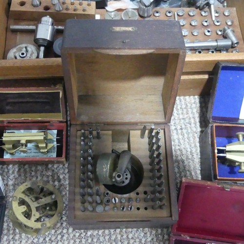 663 - A very large extensive collection of watch makers Tools, including a Sherline Model 5000 vertical mi... 