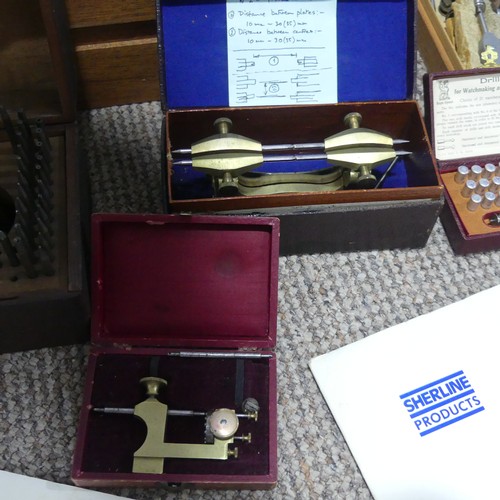 663 - A very large extensive collection of watch makers Tools, including a Sherline Model 5000 vertical mi... 