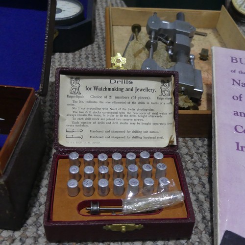 663 - A very large extensive collection of watch makers Tools, including a Sherline Model 5000 vertical mi... 