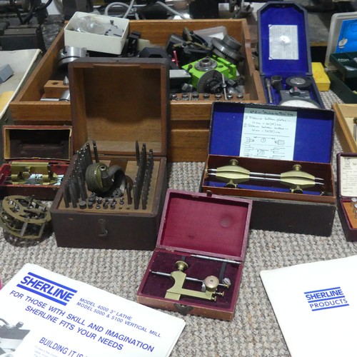 663 - A very large extensive collection of watch makers Tools, including a Sherline Model 5000 vertical mi... 