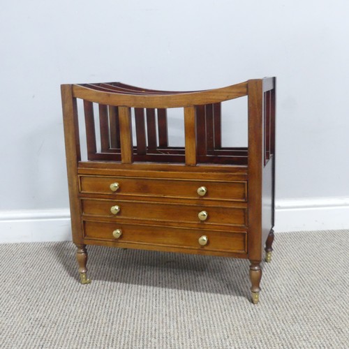 646 - A reproduction mahogany Canterbury, W 48 cm x H 52.5 cm x D 28 cm.