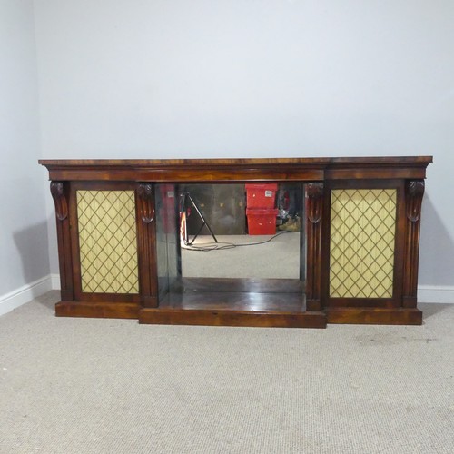 609 - A 19th century rosewood breakfront Chiffonier/side Cabinet, by James Winter & Son, circa 1835, s... 