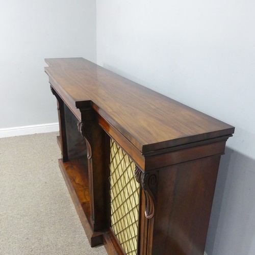 609 - A 19th century rosewood breakfront Chiffonier/side Cabinet, by James Winter & Son, circa 1835, s... 