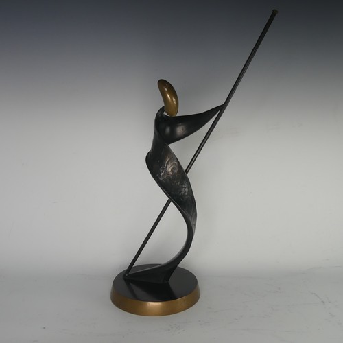 562 - Sandra Bell (b.1954), a contemporary bronze Sculpture (1996), signed to base 'B 5/6 96', H 46 cm.... 