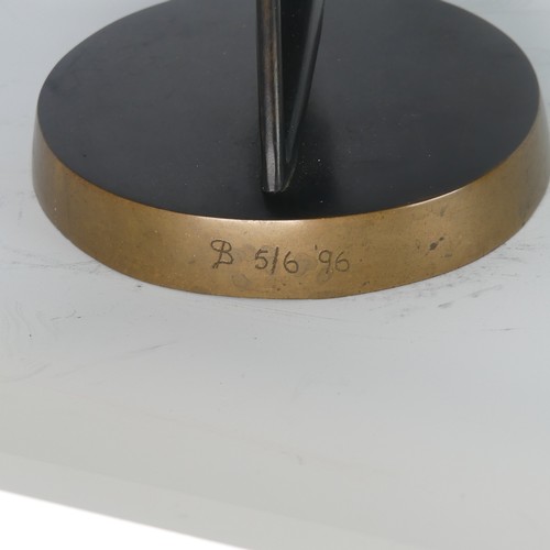 562 - Sandra Bell (b.1954), a contemporary bronze Sculpture (1996), signed to base 'B 5/6 96', H 46 cm.... 