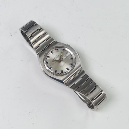 103 - A Swiss Emperor Self-Winding Alarm stainless steel gentleman's bracelet Wristwatch, ref. 2761W, circ... 