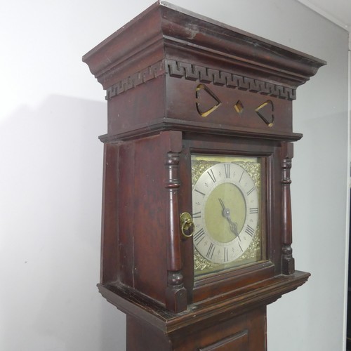 751 - An 18th century 30 hour Longcase Clock, the silver chapter ring with Roman numerals and signed 'P. B... 