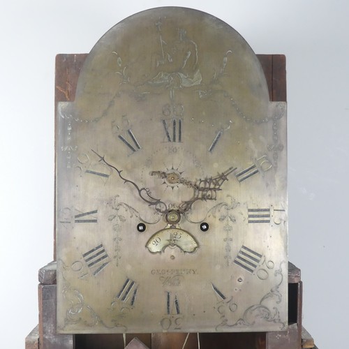 755 - An 18th century eight day Longcase Clock, by George Penny, Wells, the arched brass dial with Roman n... 