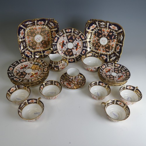 3 - A Royal Crown Derby Imari pattern part Tea Set, 2541, comprising six Tea Cups and Saucers, six Plate... 