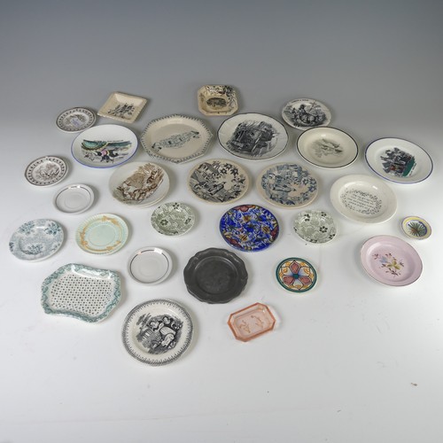 11 - A quantity of antique pearlware children's pottery Plates, to comprise Wedgwood examples, Davenport,... 