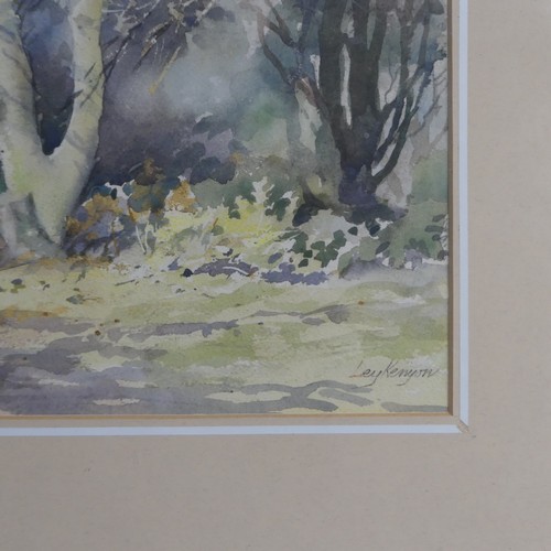 151 - Ley Kenyon (1913-1990), Sunshine and Shadow, watercolour, signed, 27cm x 36cm, framed  and glazed, t... 