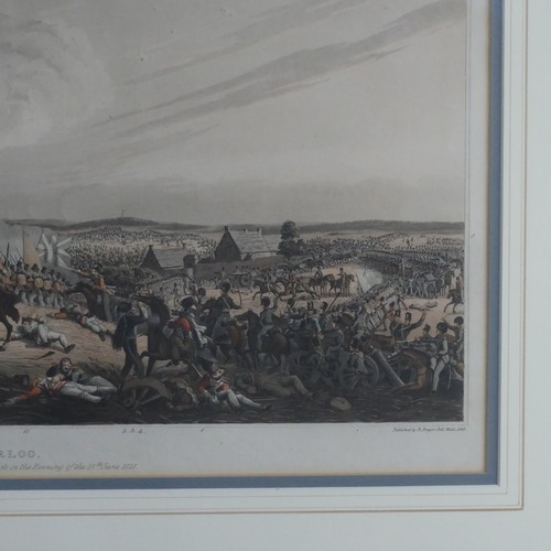 174 - Two 19th century Aquatints: 'View from Mont St. Jean of The Battle of Waterloo, at the commencement ... 