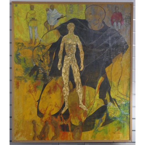 179 - Arlie Panting (American, 1914-1989), Mexican Myth, oil on canvas, signed and dated ‘Arlie’ 1970, 106... 